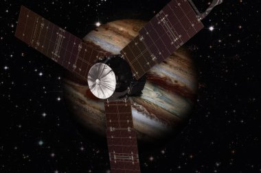Jüpiter ve Juno uzay aracı.