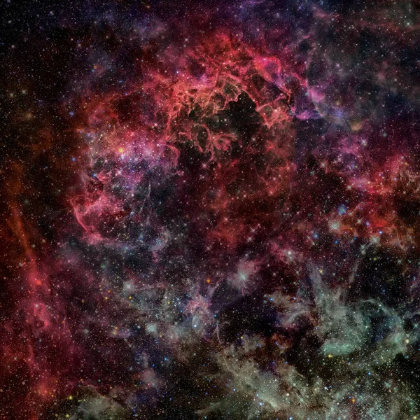 Nebulosa e stelle nello spazio. Elementi di questa immagine forniscehe — Foto Stock