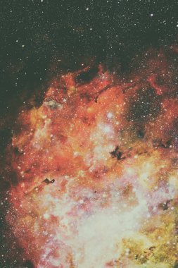 Soyut bilimsel arkaplan - uzayda galaksi ve nebula.