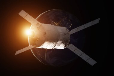 Kargo uzay aracı - otomatik Transfer araç Dünya gezegeni üzerinde.