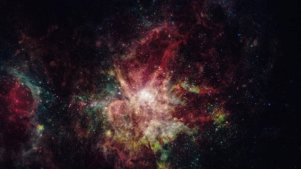 Galáxia e Nebulosa. Fundo espacial. Elementos desta imagem fornecidos pela NASA — Fotografia de Stock