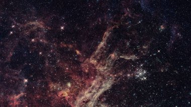 Derin uzayda nebula ve galaksiler. Bu görüntünün elementleri NASA tarafından desteklenmektedir.
