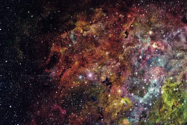 Abstrakter wissenschaftlicher Hintergrund - Galaxie und Nebel im All. — Stockfoto