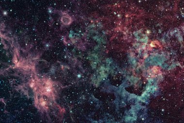 Nebula ve yıldızlar uzayda. Bu görüntünün elementleri NASA tarafından desteklenmektedir.