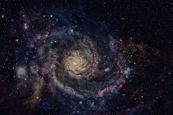 Sarmal gökada ve bulutsu. Bu görüntü döşenmiş Nasa tarafından unsurları