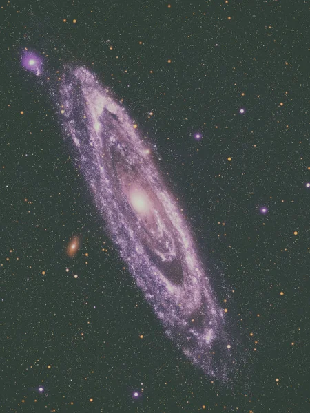 Andromeda Galaxy is a nearest spiral galaxy to the Milky Way — Stock Photo, Image
