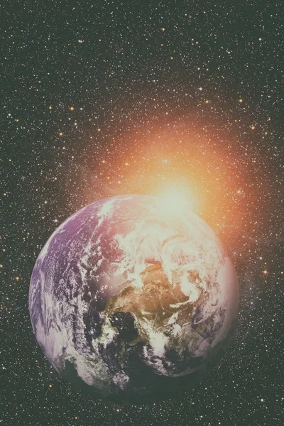 Sistema Solar - Planeta Terra. Elementos desta imagem fornecidos pela NASA . — Fotografia de Stock