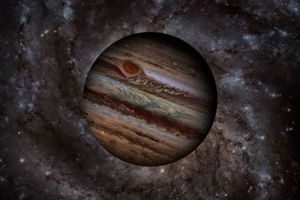 Sistema Solar - Júpiter. Es el planeta más grande del Sistema Solar . — Foto de Stock