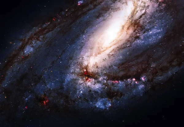 Messier 66 es una galaxia espiral en la constelación Leo . — Foto de Stock
