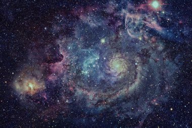 Derin uzayda nebula ve yıldızlar. Bu görüntünün elementleri NASA tarafından desteklenmektedir