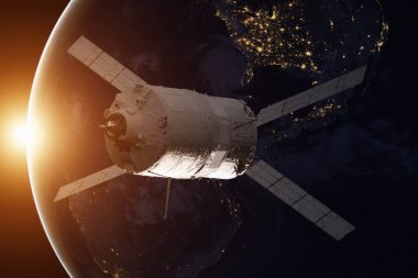 Kargo uzay aracı - otomatik Transfer araç Dünya gezegeni üzerinde.