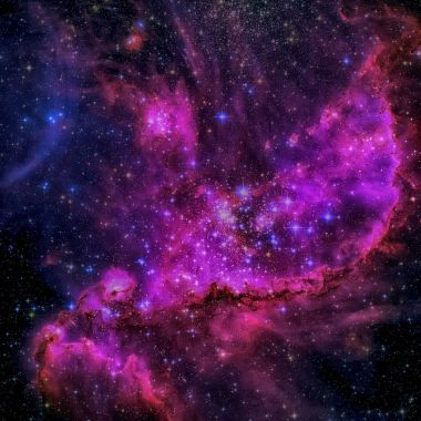 Tukan takımyıldızı yönünde bulunan bir açık yıldız kümesi NGC 346 olduğunu.