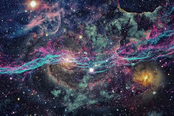 Galaksi ve Nebula. Soyut alan arkaplanı.