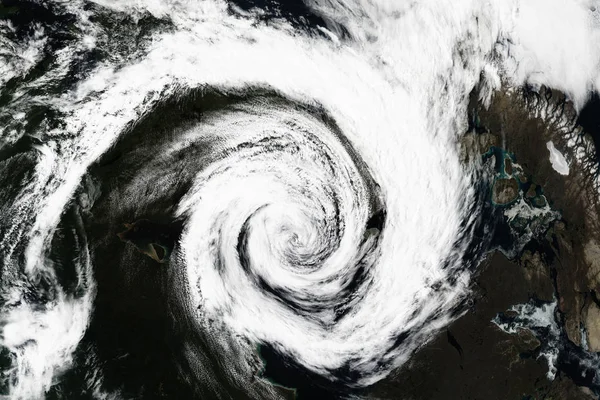 Cyclone - view from space. Elements of this image are furnished by NASA — Stock Photo, Image