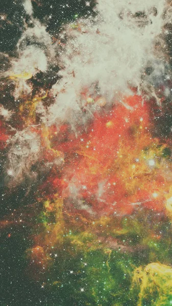 Vesmírná scéna s mlhovinami, hvězdami a galaxiemi ve vesmíru. — Stock fotografie