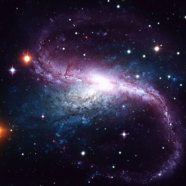 Derin uzayda Spiral Galaksi.