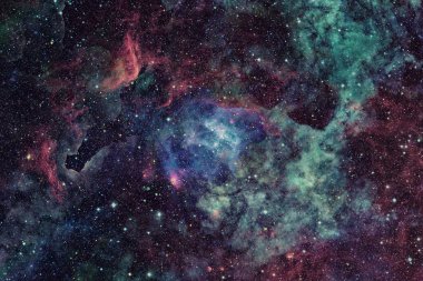 Nebula ve yıldızlar uzayda. Bu görüntünün elementleri NASA tarafından desteklenmektedir.