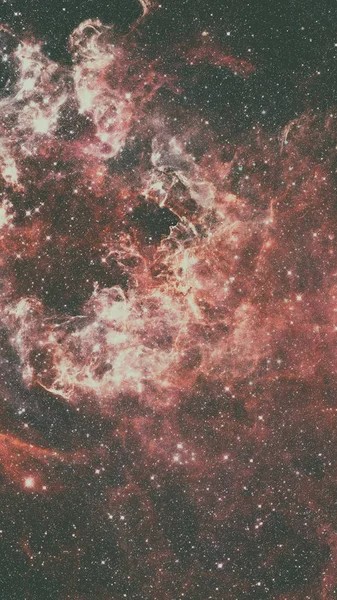 Красочная космическая туманность со звездами. Элементы этого образа обстановки — стоковое фото