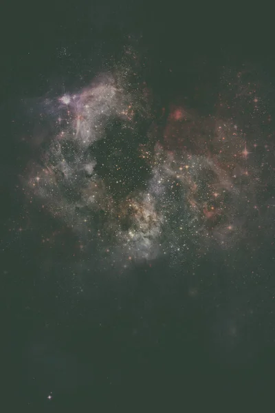 星云、 星系和恒星。这幅图像由 Na 装备的元素 — 图库照片