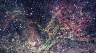Galaksi ve Nebula. Uzay arkaplanı. Bu görüntünün elementleri NASA tarafından desteklenmektedir
