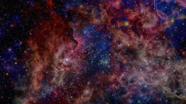 Derin uzayda parlayan gizemli bir evren..