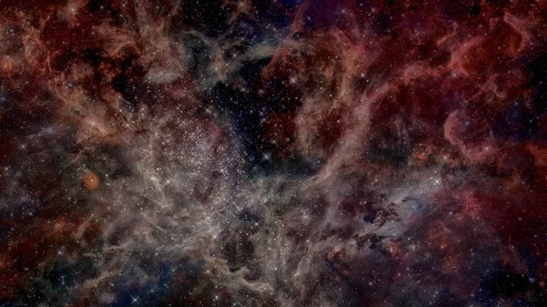 Всесвіт наповнений зірками, туманністю і галактикою . — стокове фото