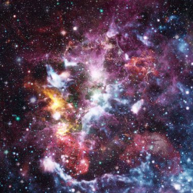 Nebula ve yıldızlar uzayda. Bu görüntünün elementleri NASA tarafından desteklenmektedir.