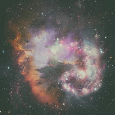 Derin uzayda Spiral Galaksi.