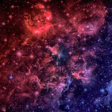 Güzel bulutsu, yıldızların ve galaksilerin.