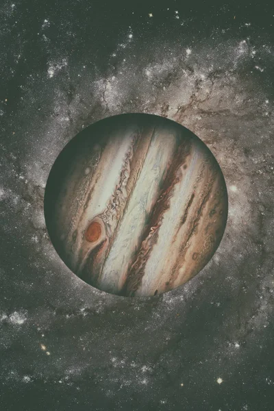 Sistema Solar - Júpiter. Es el planeta más grande en el Sol Sy —  Fotos de Stock