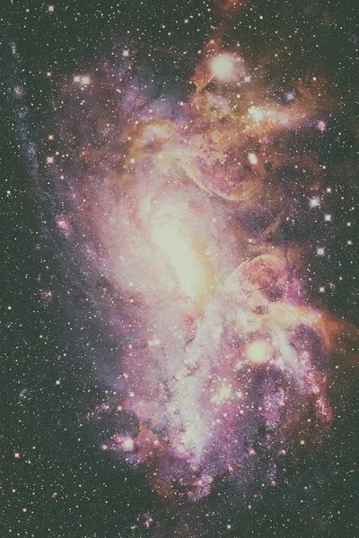 银河和星云。美国航天局提供的这一图像的要素 — 图库照片