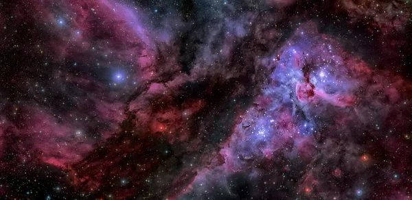 The Carina Nebula with an earlier picture of the Eta Carinae.