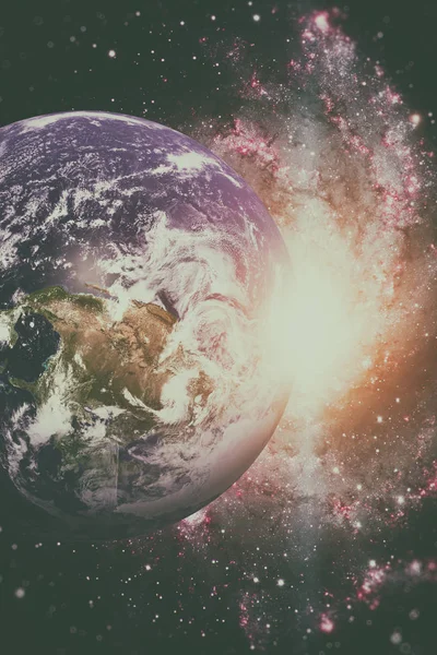 Föld bolygó. A kép elemeit a NASA bocsátotta rendelkezésre. — Stock Fotó