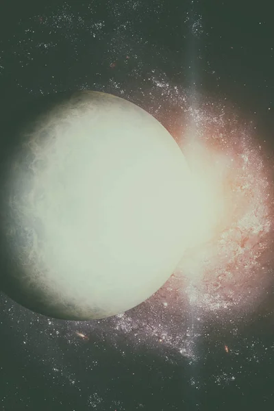 Sistema Solar - Urano. Elementos desta imagem fornecidos pela NASA . — Fotografia de Stock