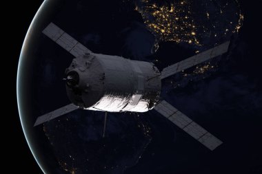 Kargo uzay aracı - otomatik Transfer araç Dünya gezegeni üzerinde.