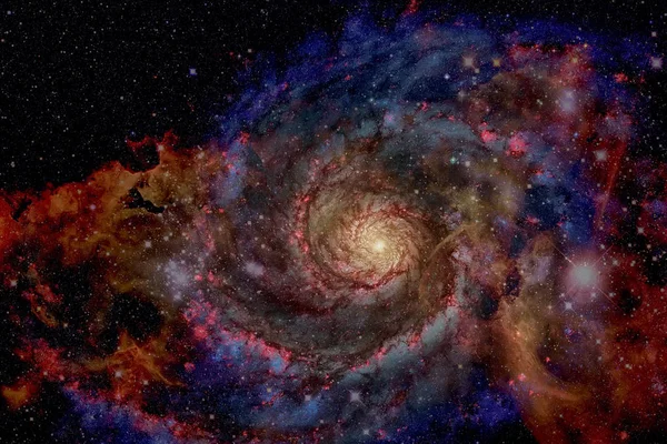 Spiralgalax och nebula. Delar av denna bild inredda av Na — Stockfoto