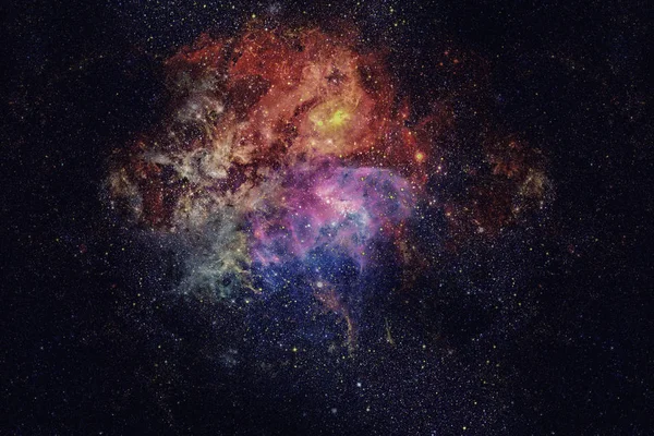 Mgławica i galaktyka w kosmosie. Elementy tego obrazu dostarczone przez NASA. — Zdjęcie stockowe