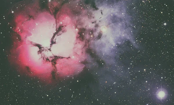 A Nebulosa Trifídea na constelação de Sagitário . — Fotografia de Stock