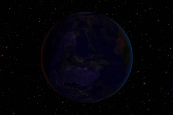 Earth at night with city lights. Elements of this image furnishe