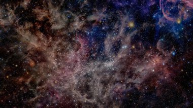 Evren yıldız, nebula ve galaksiyle dolu..