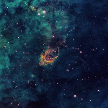 Evren yıldız jet, yıldız, Bulutsusu ve galaxy ile dolu.