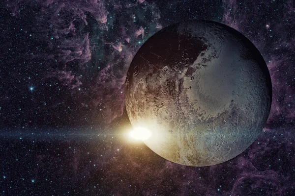 Sistema Solar - Plutón. Es un planeta enano en el cinturón de Kuiper. — Foto de Stock