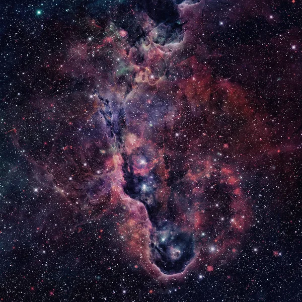 Galáxia espiral no espaço profundo. — Fotografia de Stock