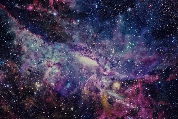 Galax och nebulosa. Delar av denna bild tillhandahålls av NASA — Stockfoto