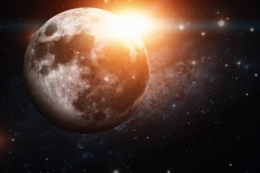 Güneş sistemi - toprak metalleri Moon. Ay Dünya'nın tek doğal uydusu..