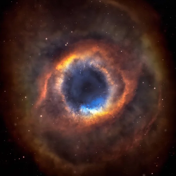 Mgławica ślimak jest Mgławica znajdująca się w gwiazdozbiorze Wodnika. — Zdjęcie stockowe