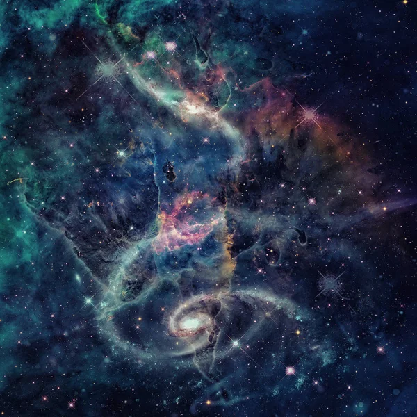 Derin uzayda Spiral Galaksi.