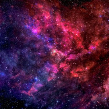 Güzel bulutsu, yıldızların ve galaksilerin.