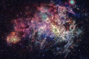 Derin uzayda nebula ve yıldızlar. Bu görüntünün elementleri NASA tarafından desteklenmektedir