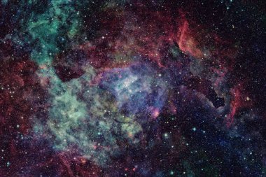 Nebula ve yıldızlar uzayda. Bu görüntünün elementleri NASA tarafından desteklenmektedir.